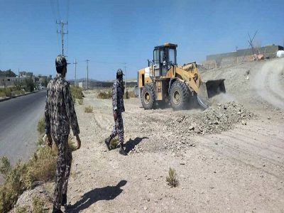 رفع تصرف ۳۳۰۰ متر مربع از اراضی دولتی شهر جالق