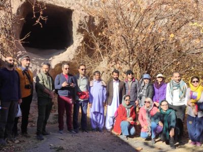 بازدید تور راهنمایان گردشگری از روستای هدف گردشگری تمین