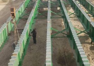 مرحله نخست ساخت پل نهراب سیستان به اتمام رسید