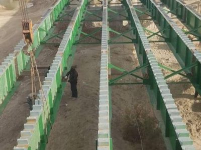 مرحله نخست ساخت پل نهراب سیستان به اتمام رسید