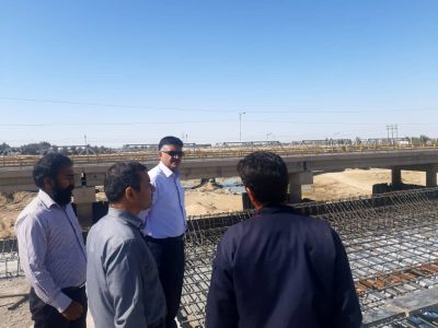 عملیات اجرایی ساخت پل بزرگ شیله در محور زابل_ زاهدان آغاز شد