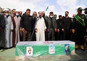 پیکر مطهر شهید پاسدار محمود آبسالان در زاهدان تشییع شد