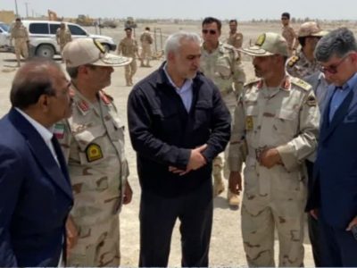 بازدید هیات اعزامی کمیسیون امنیت ملی مجلس از محل شهادت مرزبانان سراوان