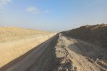 کانال حفر شده در تالاب هامون سابوری در محل تونل باد سیستان قرار گرفته است