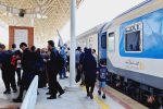 قطار زائران اربعین حسینی(ع) در زاهدان راهاندازی شد