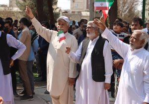 تجمع مردم زاهدان برای حمایت از فلسطین و اعلام انزجار بابت جنایات اسرائیل