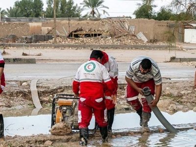 امدادرسانی به آسیب دیدگان سیل و آبگرفتگی در زاهدان تداوم دارد