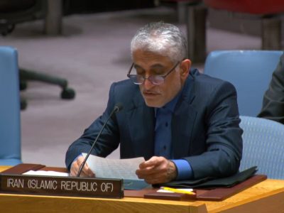 ایروانی خواستار محکومیت حمله‌ تروریستی سیستان‌وبلوچستان از سوی سازمان ملل و شورای امنیت شد