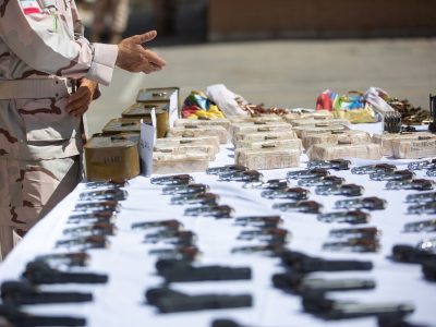 ضربه به تیم تروریستی جیش الظلم در شهرستان راسک و کشف مهمات انتحاری