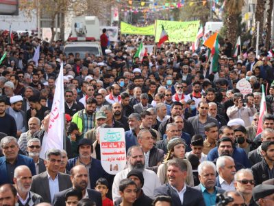 برگزاری راهپیمایی ۲۲ بهمن با حضور مردم شیعه و سنی در پایتخت وحدت اسلامی