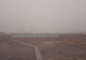 وزش باد شدید شعاع دید افقی را در منطقه فرودگاهی زاهدان به ۸۰۰ متر کاهش داد