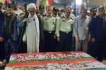 پیکر مطهر شهدای حادثه تروریستی سیب و سوران در زابل تشییع شد