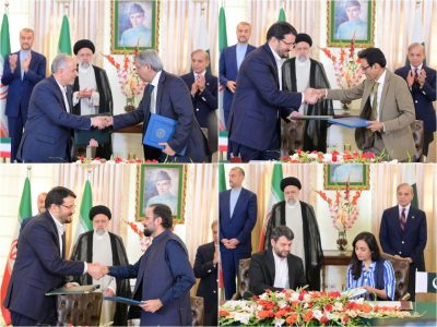 ایران و پاکستان ۸ سند همکاری امضا کردند