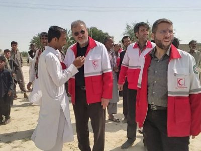 ۱۱۱ تیم عملیاتی هلال احمر در حال خدمات رسانی به سیلزدگان جنوب سیستان و بلوچستان هستند
