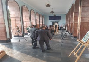 نمایش هنر خوشنویس سیستان و بلوچستان در آرامگاه سعدی 