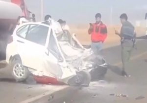 تصادف در مسیر زابل به زاهدان یک کشته و یک مجروح برجا گذاشت