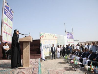 کلنگ زنی افزون‌بر ۹ هزار واحد ملی مسکن در ایرانشهر با حضور وزیر راه