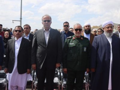 افتتاح پل روگذر میدان کارگر زاهدان پس از سه سال