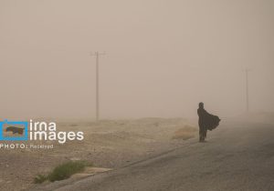 سرعت وزش باد در زابل به ۱۰۸ کیلومتر در ساعت رسید