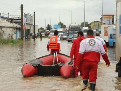 آماده‌باش کامل هلال‌احمر در پی احتمال سیلاب در استان‌های جنوب کشور