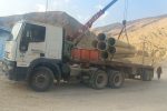 آتش سوزی عمدی لوله خط انتقال آب به دشتیاری توسط افراد ناشناس